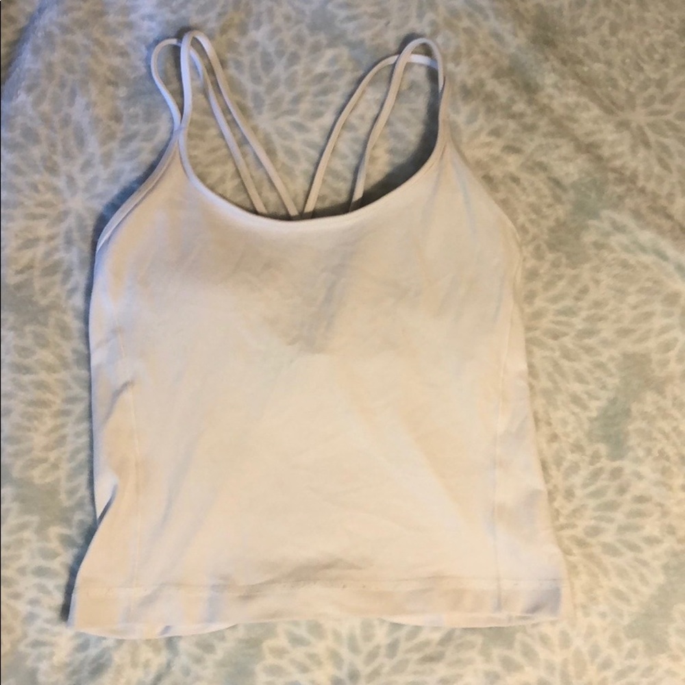 cropped lululemon tank top size 6!